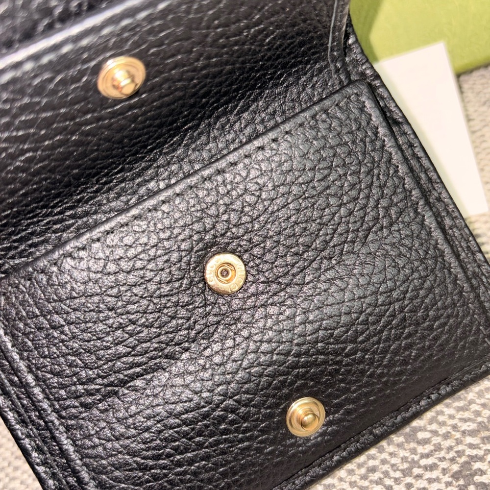 Gucci Black Leather Card Holder - Picture 7 of 11